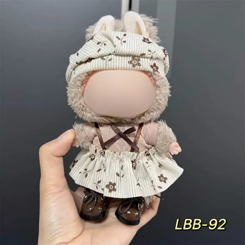 17cm plastic doll costume for vinyl figurines with multiple style options