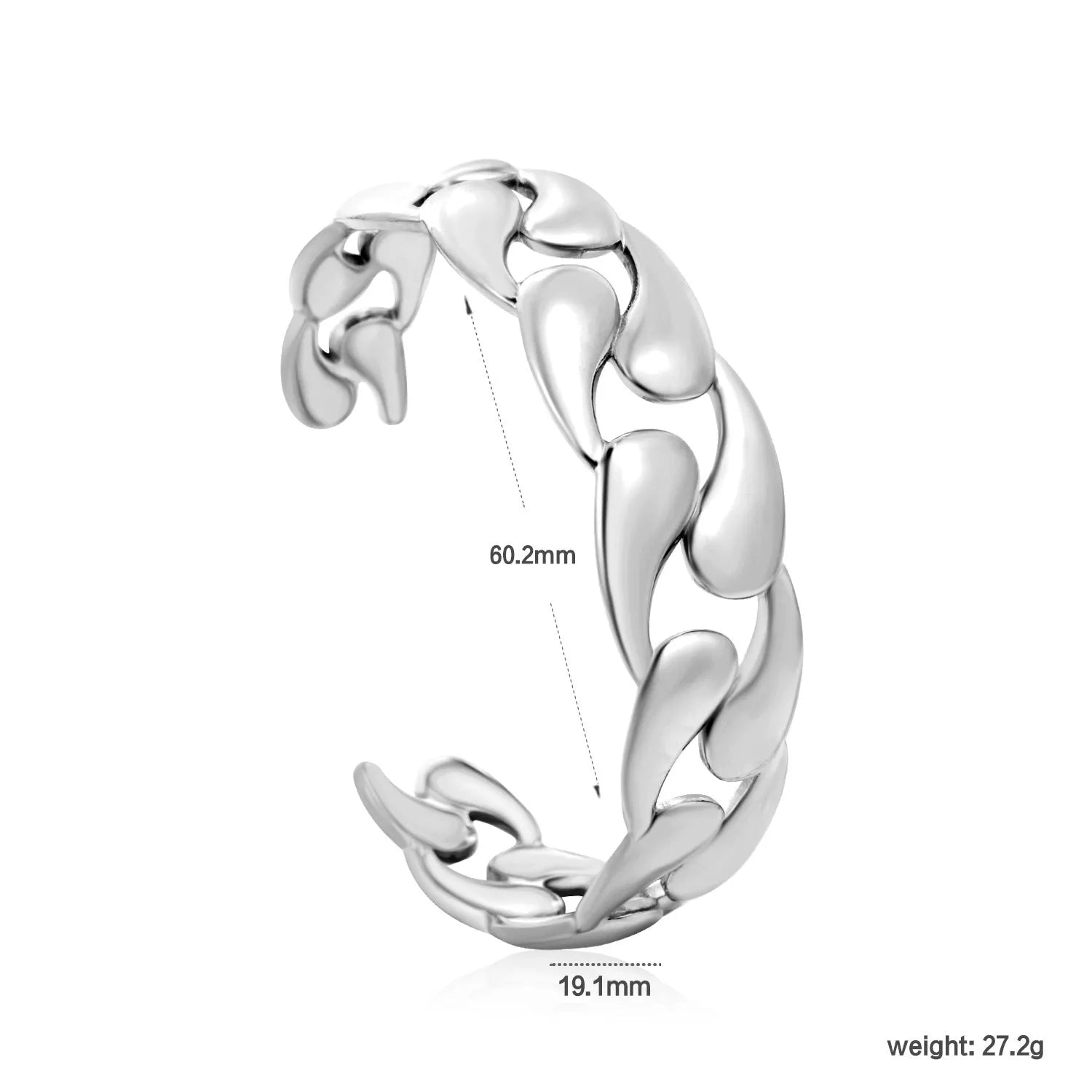 Women's stainless steel alloy bracelet in advanced European trend style, showing three colour options.