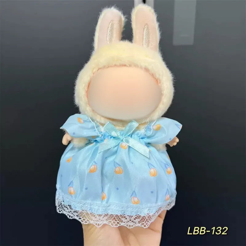 17cm plastic doll costume for vinyl figurines with multiple style options
