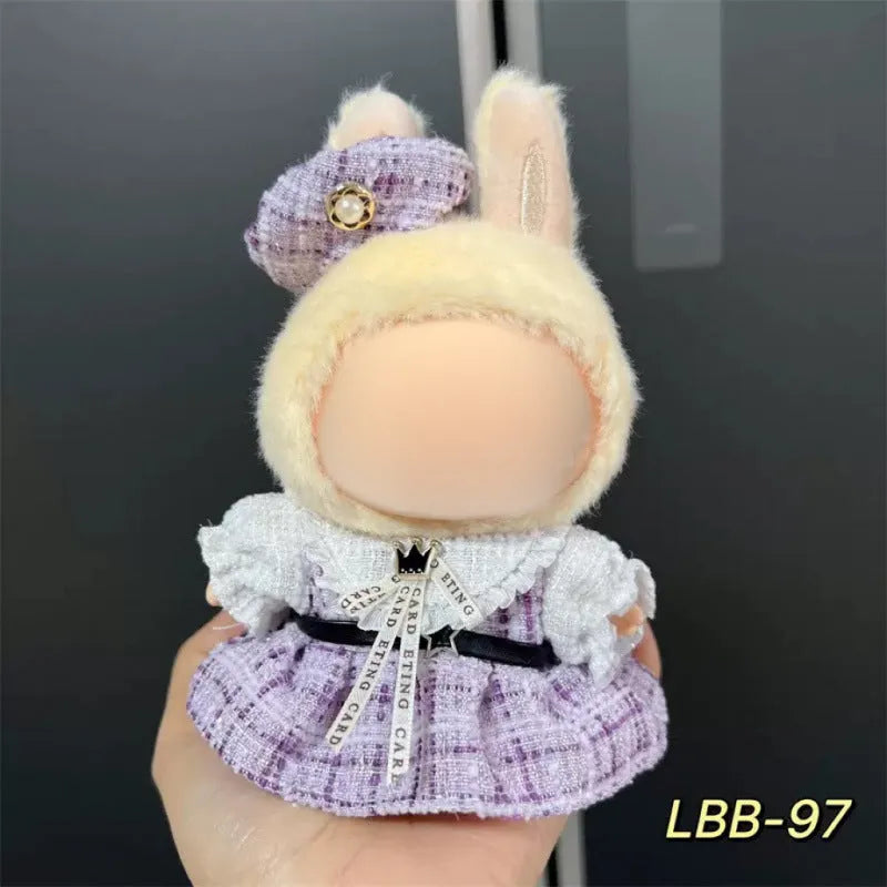 17cm plastic doll costume for vinyl figurines with multiple style options