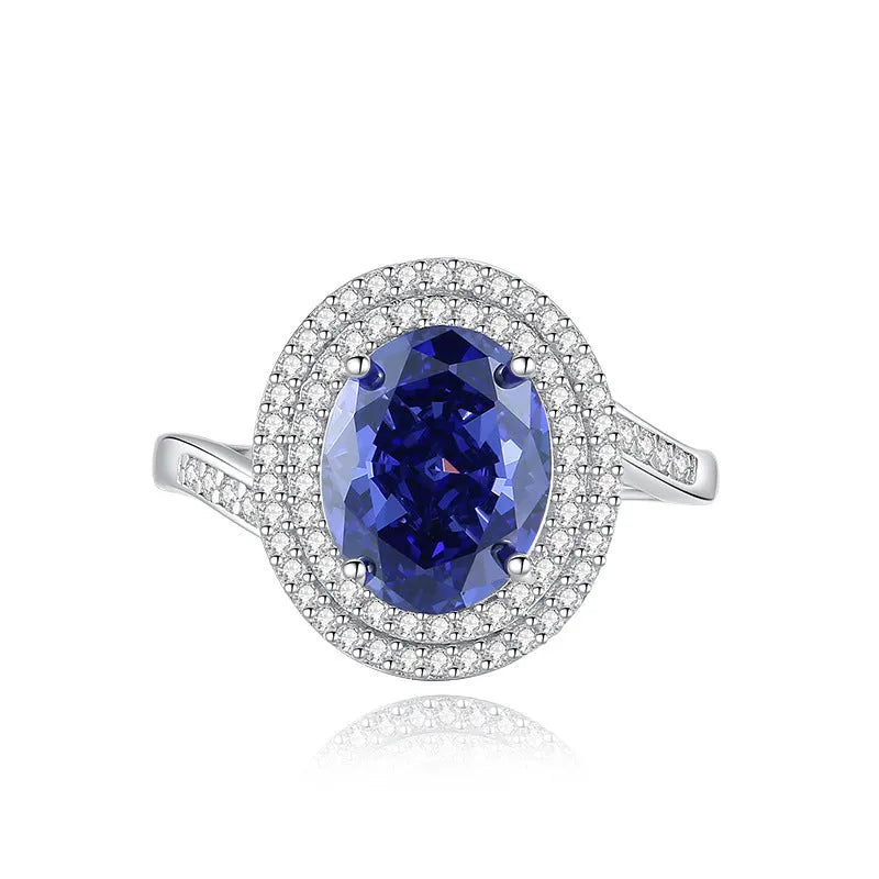 Heart-shaped sterling silver ring with a faceted ice flower cut zircon stone in a Tan Sang colour tone.