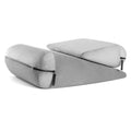 High density sponge triangle furniture pad pillow in 68x33x25cm size with embroidered surface