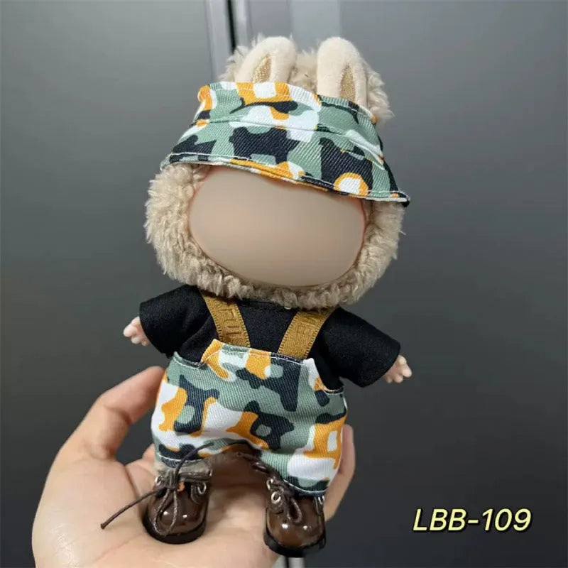 17cm plastic doll costume for vinyl figurines with multiple style options