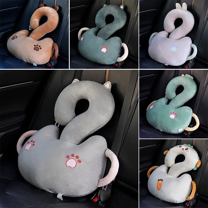 Cartoon animal cushion pillow with question mark design in 65x65cm size