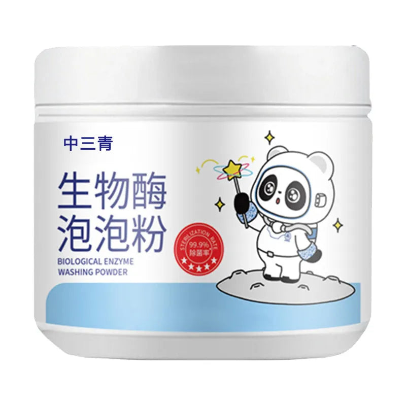 Bottle of Biological Enzyme Bubble Powder active oxygen laundry detergent