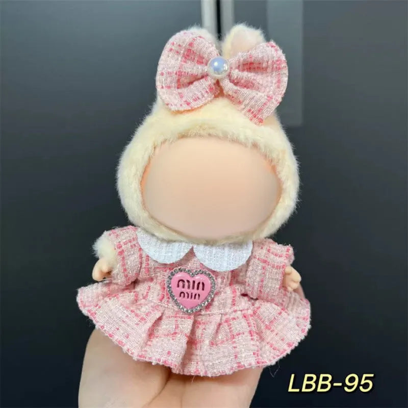 17cm plastic doll costume for vinyl figurines with multiple style options