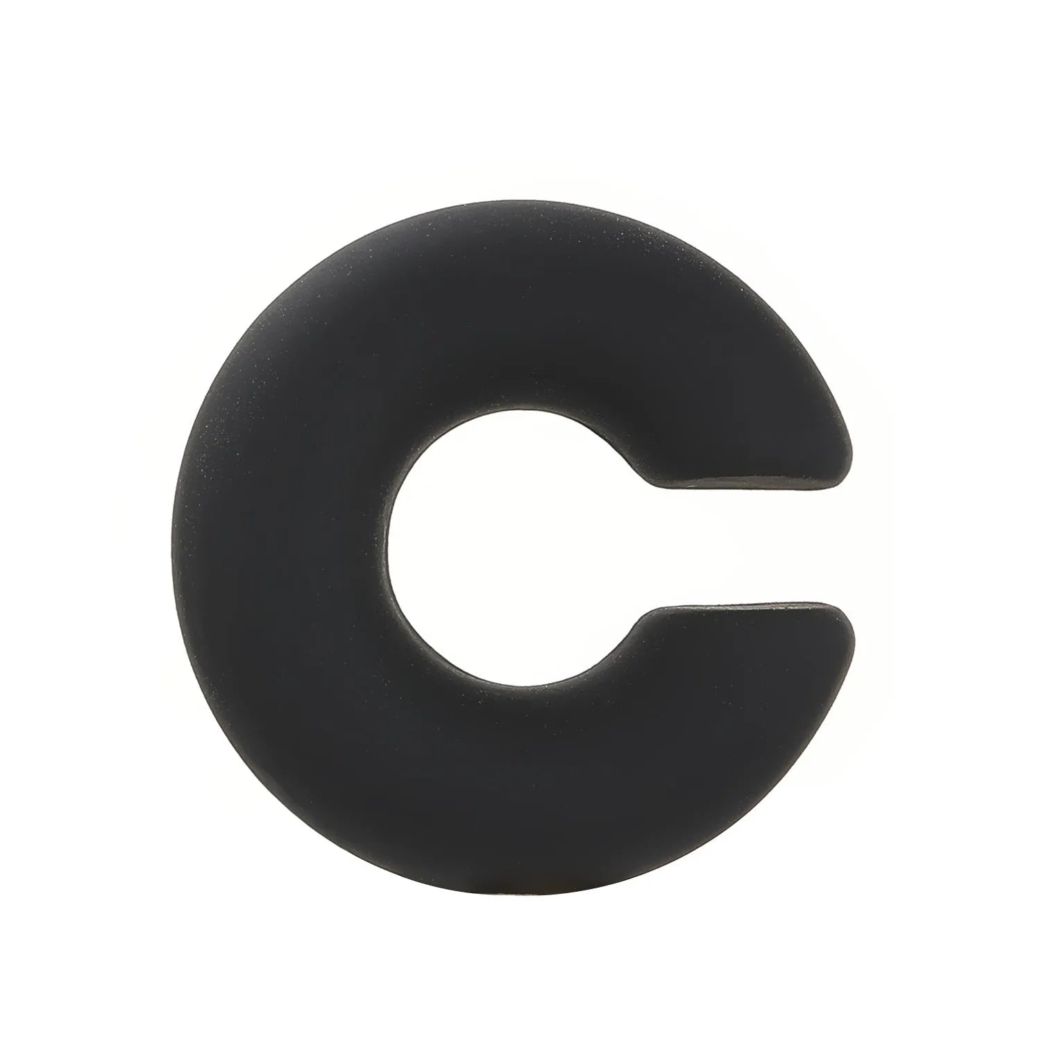Geometric C-shape clip-on earrings with matte coarse finish in candy colours for women without pierced ears