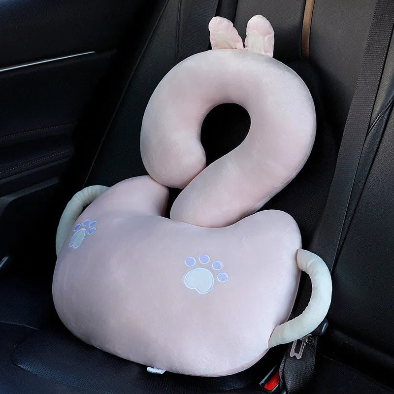 Cartoon animal cushion pillow with question mark design in 65x65cm size
