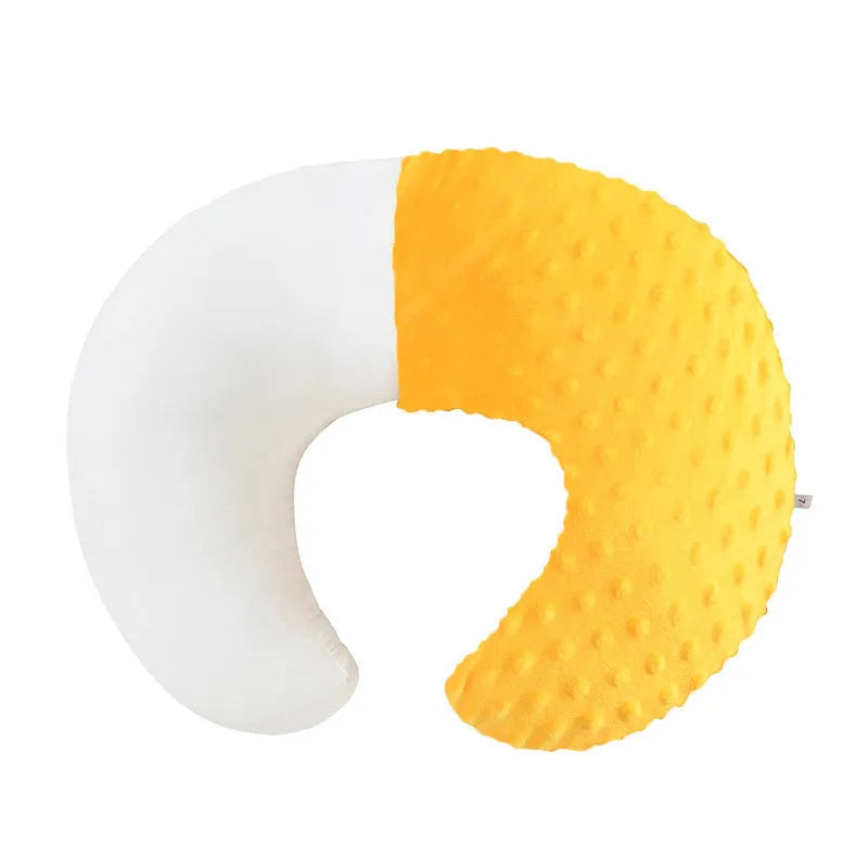 Nursing pillow for breastfeeding with multifunctional milk spill prevention design