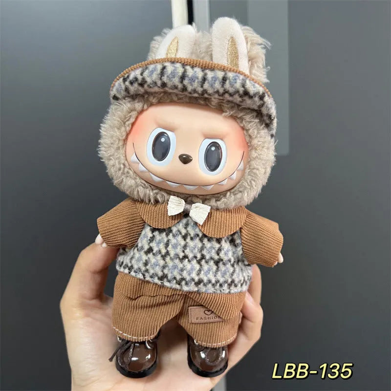 17cm plastic doll costume for vinyl figurines with multiple style options