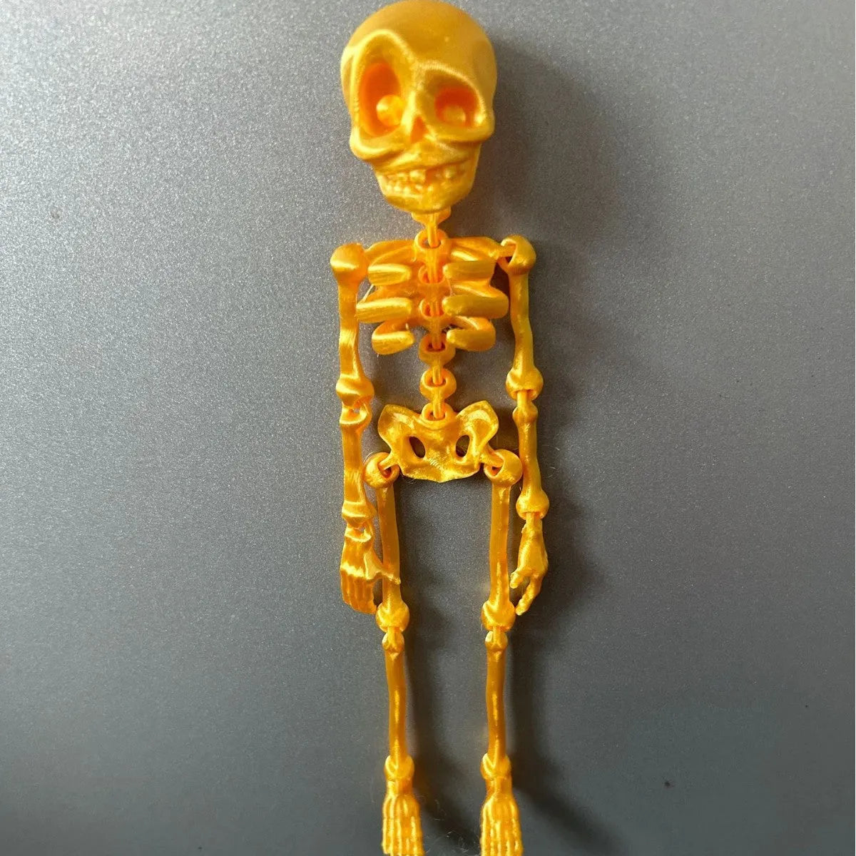 3D printed PLA skull refrigerator magnet in multiple colour options for Halloween decoration
