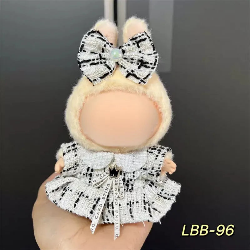 17cm plastic doll costume for vinyl figurines with multiple style options