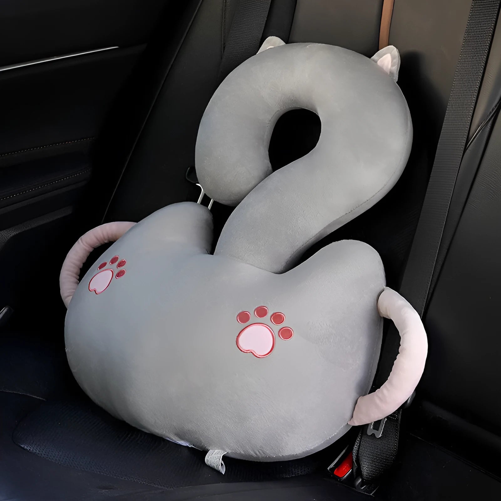 Cartoon animal cushion pillow with question mark design in 65x65cm size