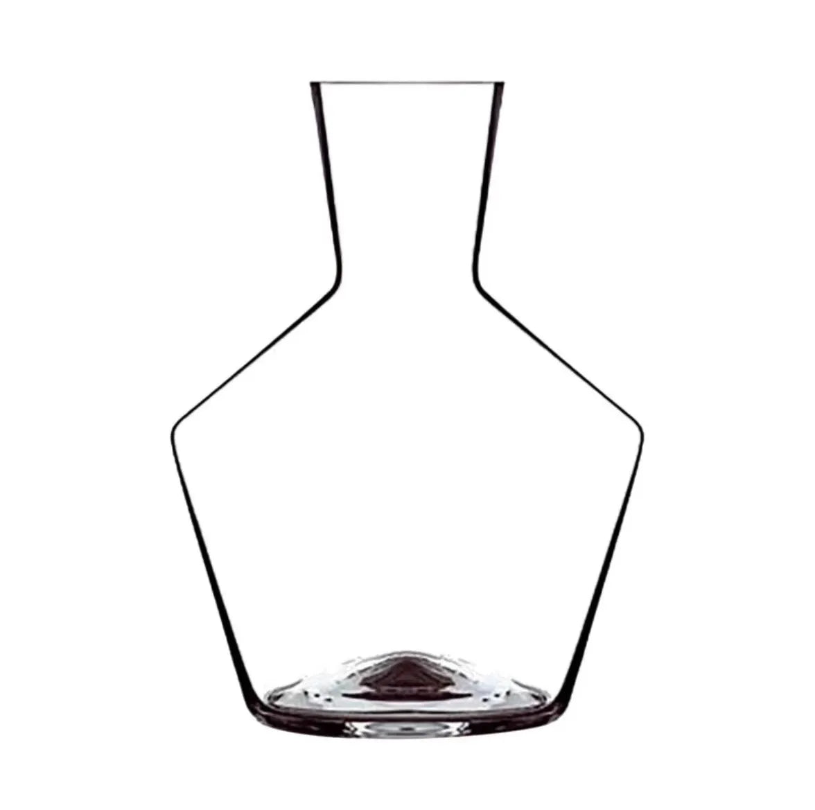 Household crystal glass wine decanter with liquor divider, 1450ml capacity, modern simple style, solid colour