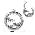 Stainless steel fashion earrings with totem patterning in multiple colour options