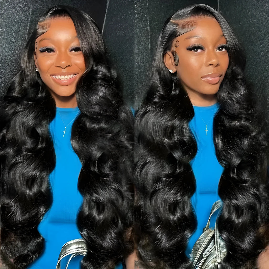 Black big wave ladies wig made from high-temperature fibre lace chemical fibre