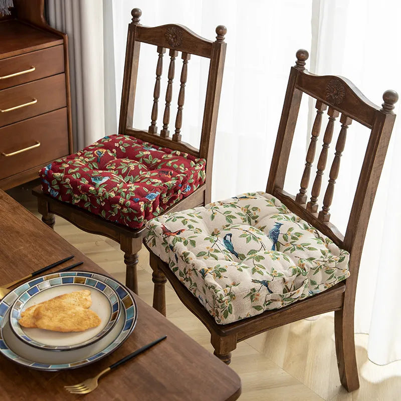 American dining chair back cushion with waist support measuring 40cm x 40cm x 8cm thick