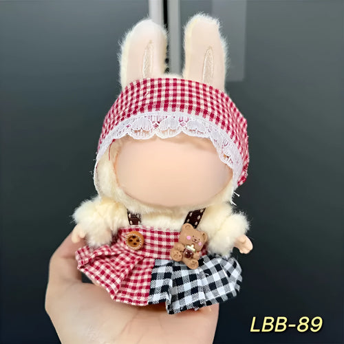 17cm plastic doll costume for vinyl figurines with multiple style options