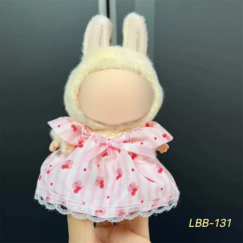 17cm plastic doll costume for vinyl figurines with multiple style options