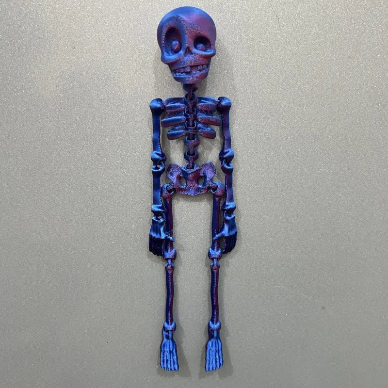 3D printed PLA skull refrigerator magnet in multiple colour options for Halloween decoration