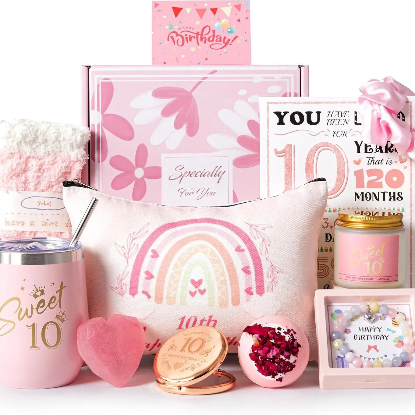 Soy wax aromatherapy candle bath gift set in gift box with multiple design suit options