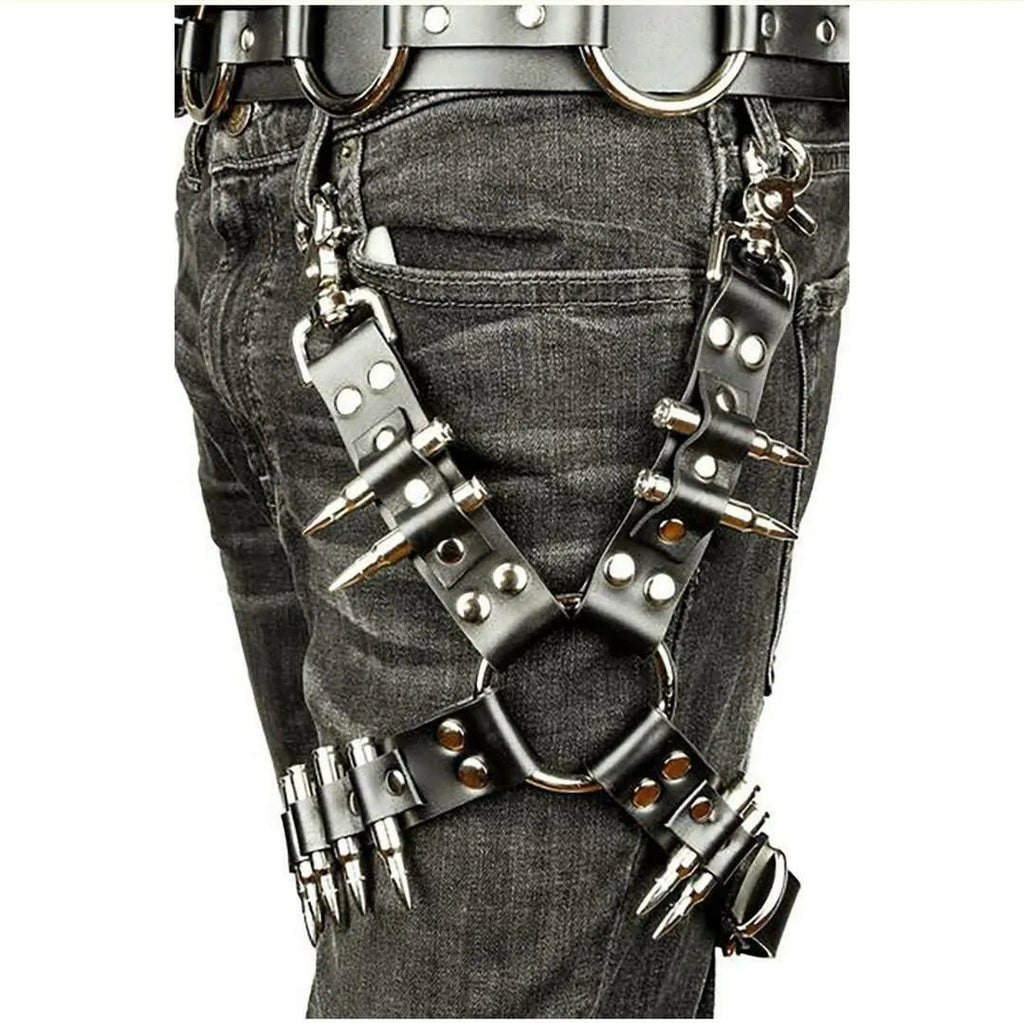 Black PU leather women's fashion leggings with glossy finish