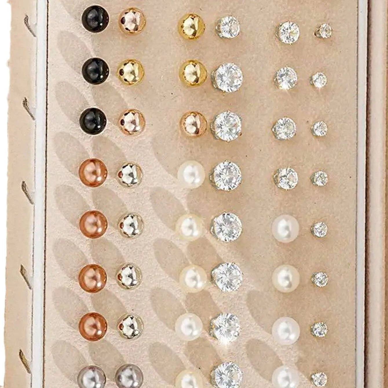 108 geometric alloy earrings with electroplated gold and yellow finishes showing round design elements