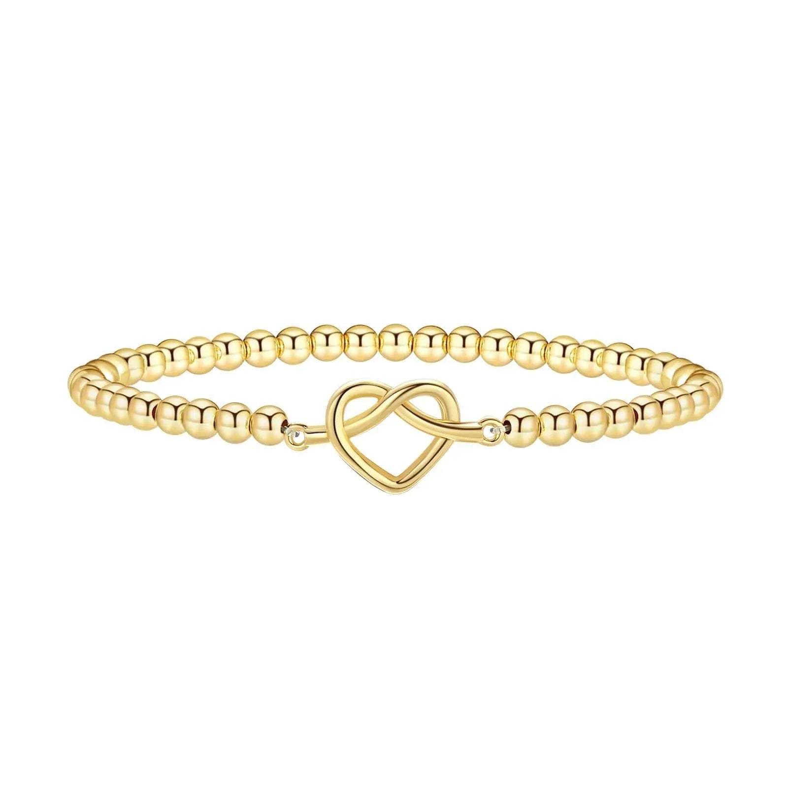 Adjustable stainless steel beaded bracelet with geometric round beads in multiple colour options