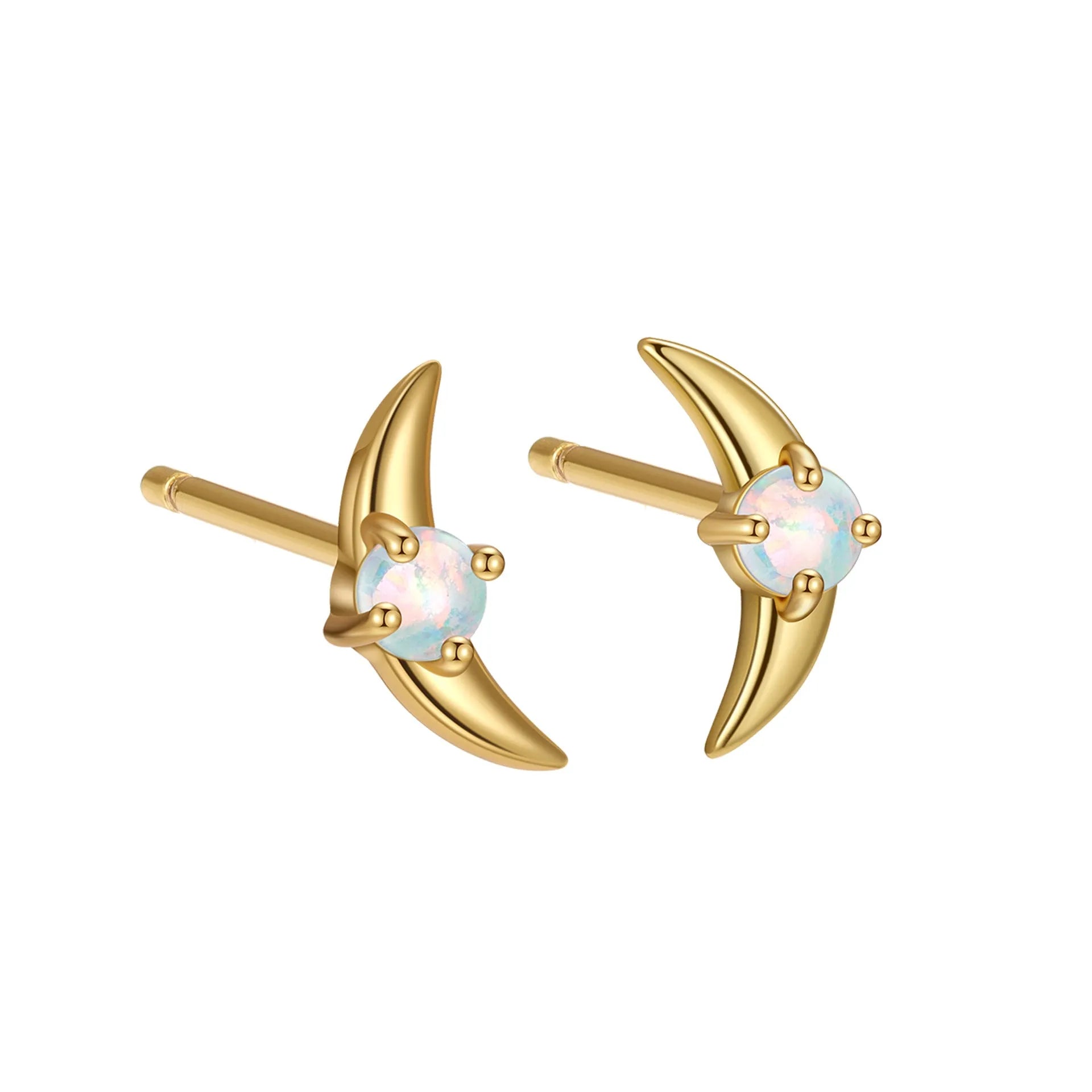 A pair of geometric drop earrings made from 925 silver with a coloured cubic zirconia stone.