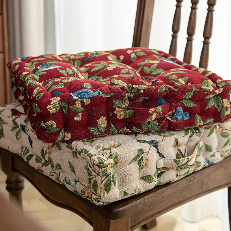 American dining chair back cushion with waist support measuring 40cm x 40cm x 8cm thick