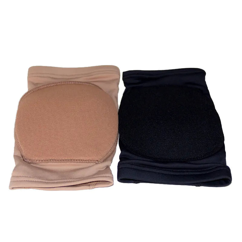 Ballet dance knee pads in skin colour and black options with five size variants