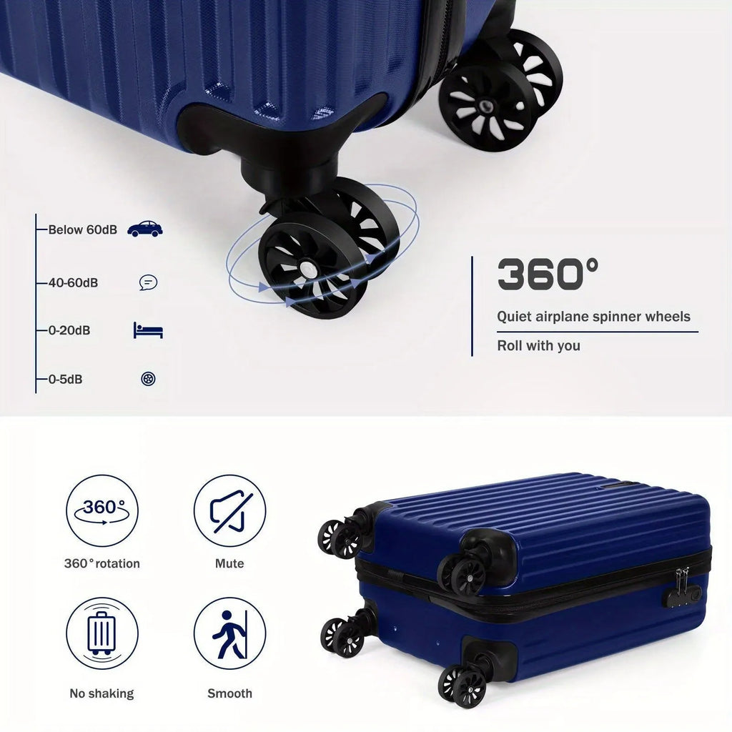 Aluminium alloy luggage set with 14-inch and 20-inch trunks for travel packing