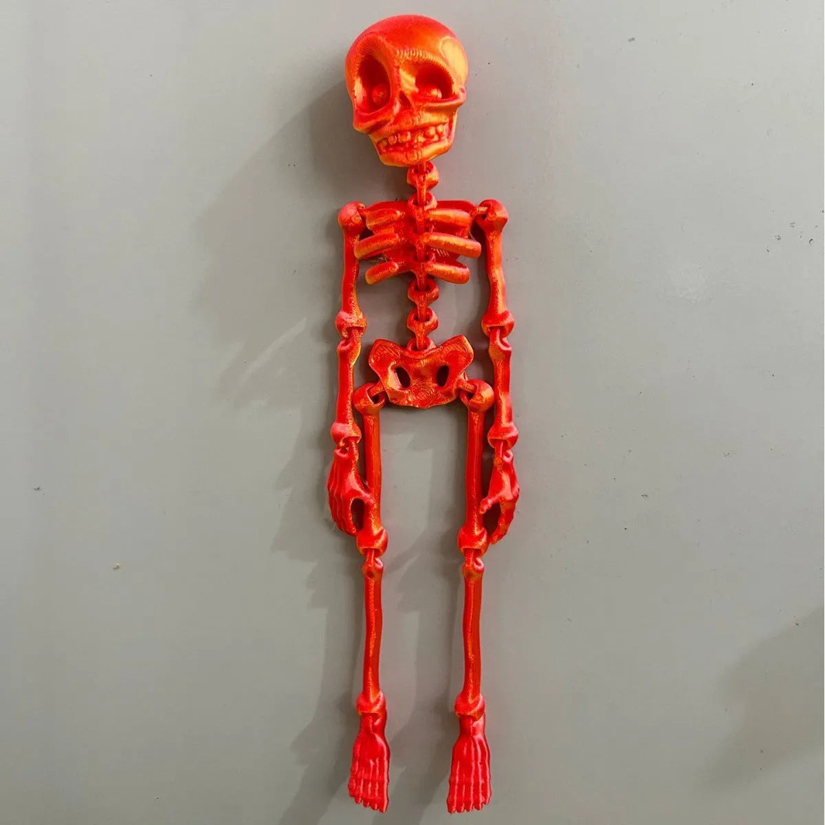 3D printed PLA skull refrigerator magnet in multiple colour options for Halloween decoration