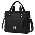 Oxford cloth hiking picnic bag with portable belt and removable shoulder strap in black, green, or pink colour options