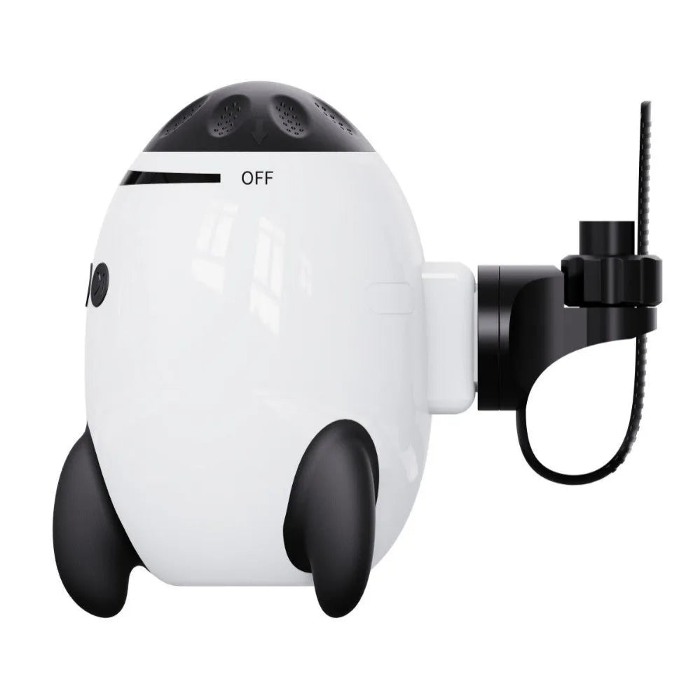 White portable baby stroller shaking device with automatic rocking and Bluetooth features
