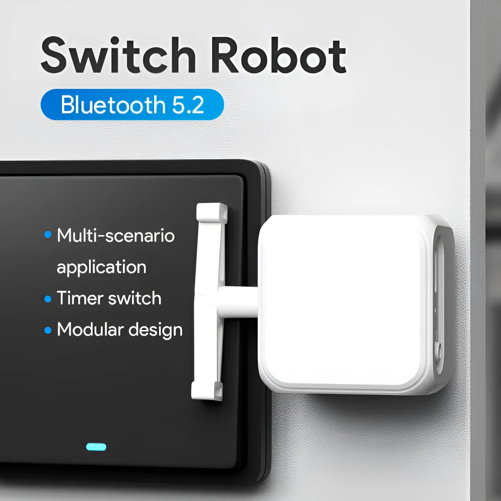 White Bluetooth rocker arm finger robot remote control measuring 53x29x14mm