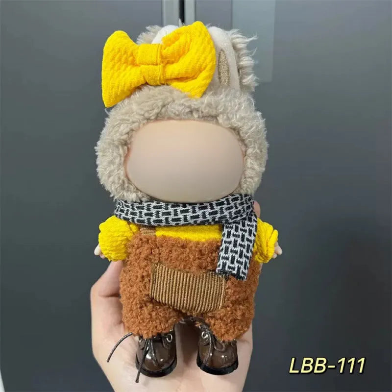 17cm plastic doll costume for vinyl figurines with multiple style options