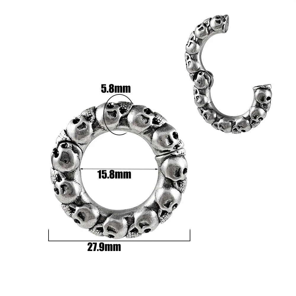 Stainless steel fashion earrings with totem patterning in multiple colour options