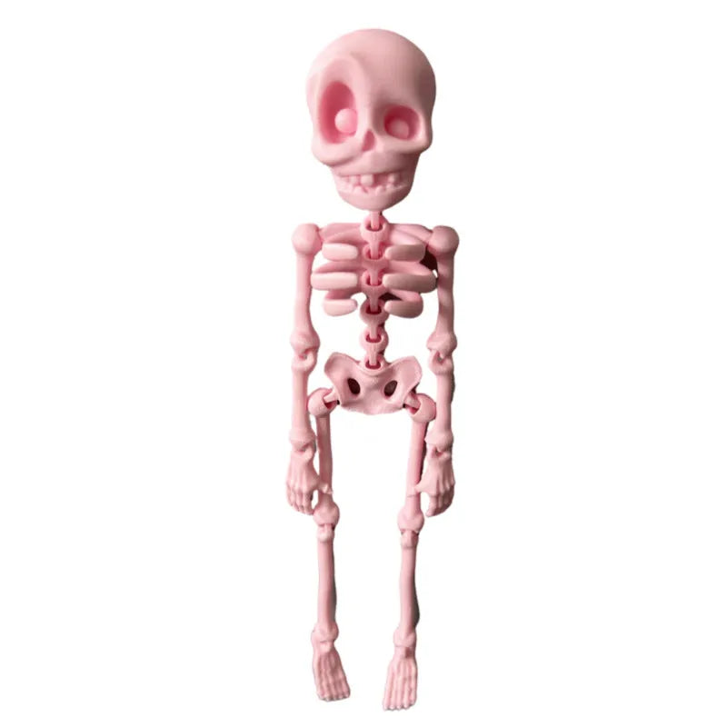 3D printed PLA skull refrigerator magnet in multiple colour options for Halloween decoration