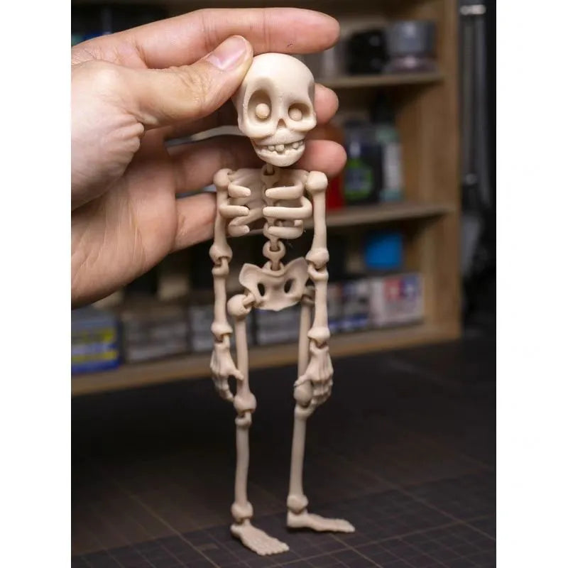 3D printed PLA skull refrigerator magnet in multiple colour options for Halloween decoration