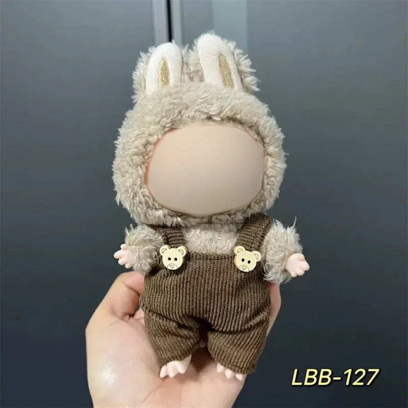 17cm plastic doll costume for vinyl figurines with multiple style options
