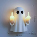 White ghost statue night lamp with modern design for Halloween decor