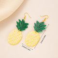 Drop shape acrylic earrings with decorative hook in five colour style options