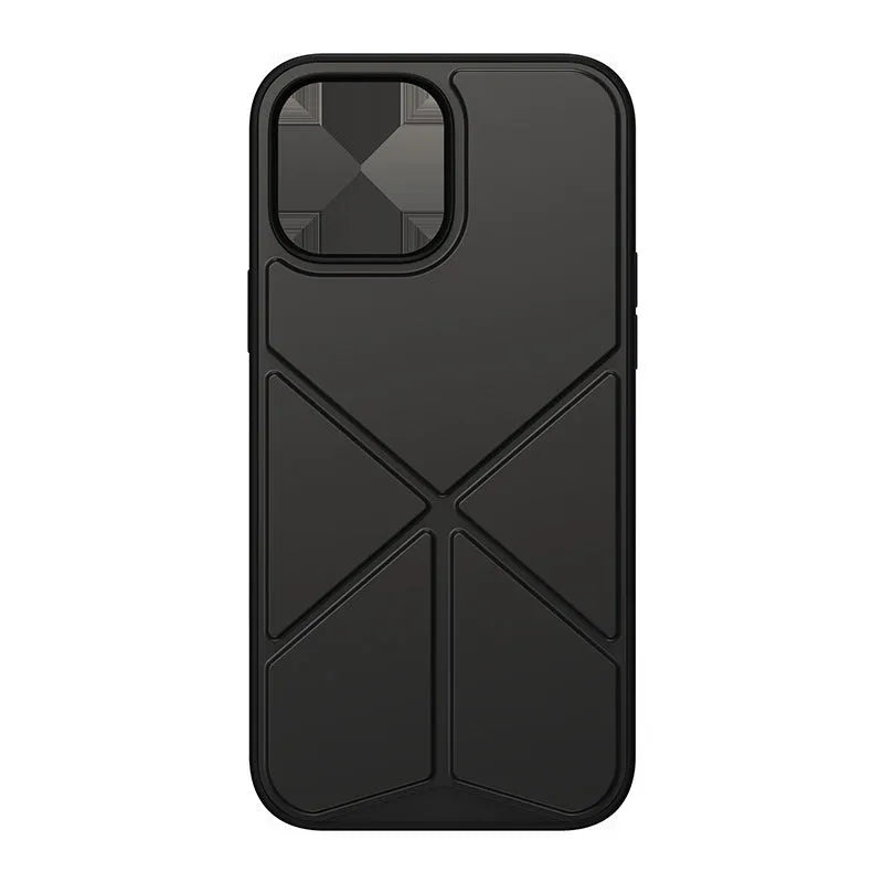 Black and blue Element Stand TPU back cover case for iPhone 13, 13 Pro, and 13 Pro Max.