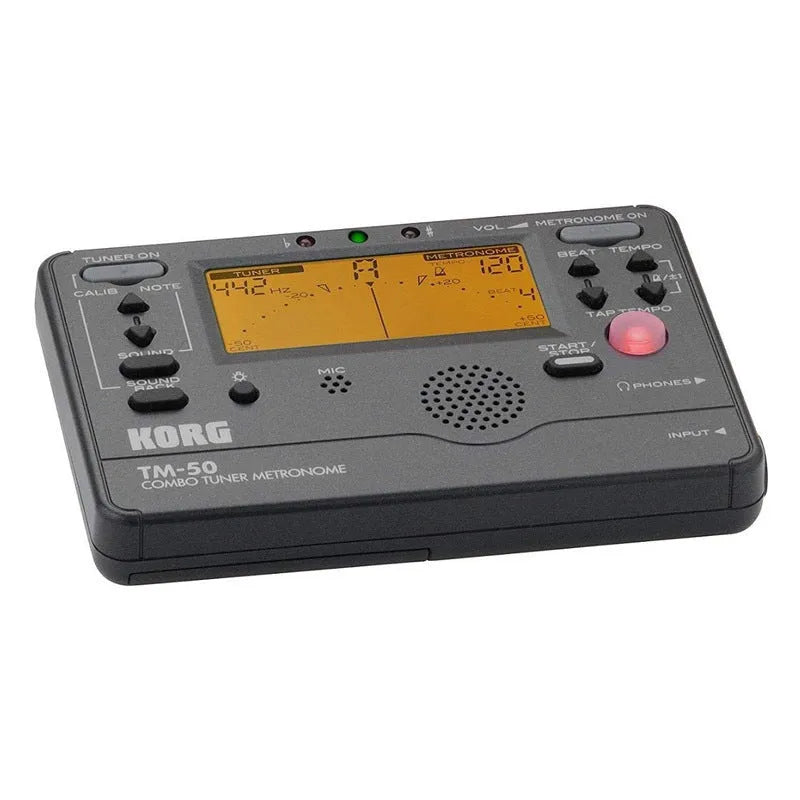 TM-60 universal electronic metronome for piano and guitar with display showing tempo settings