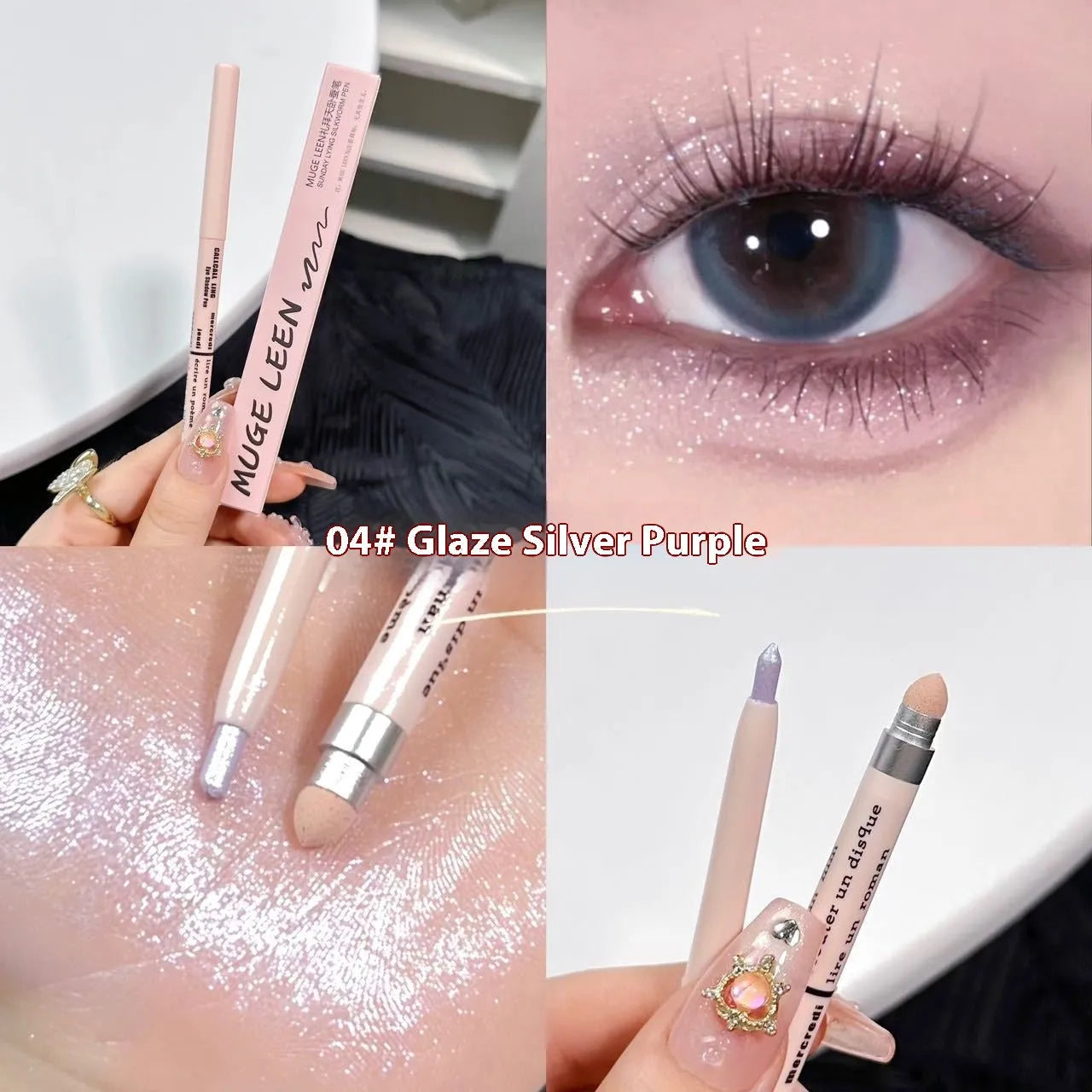 INS style waterproof 2-in-1 eyeshadow pen in six colour classifications for girls and students