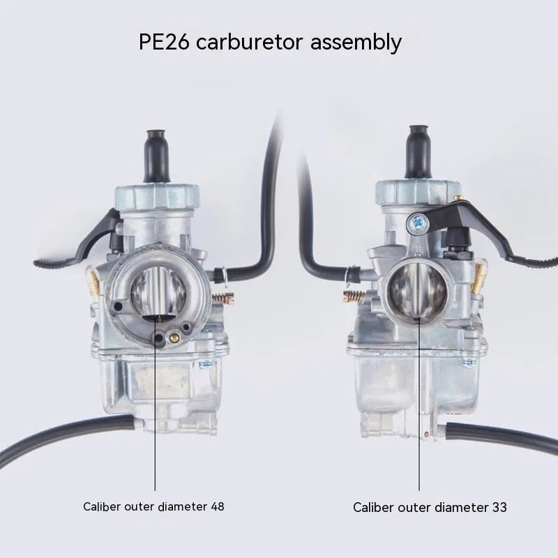 Ba Jia PE26 specification flat suction plunger motorcycle carburetor assembly