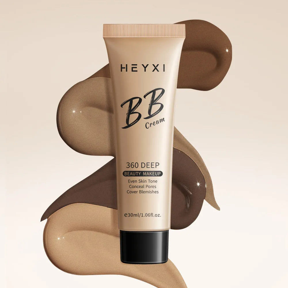 Waterproof sweat-proof BB cream cosmetic in four colour shades 01, 02, 03, 04