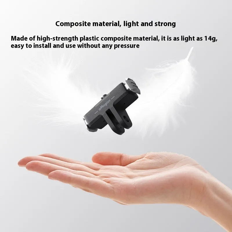Magnetic quick release base adapter for GoPro Hero13 Black with ABS plastic and stainless steel