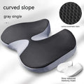 Curved bevel edge seat cushion for tailbone support in solid colour options